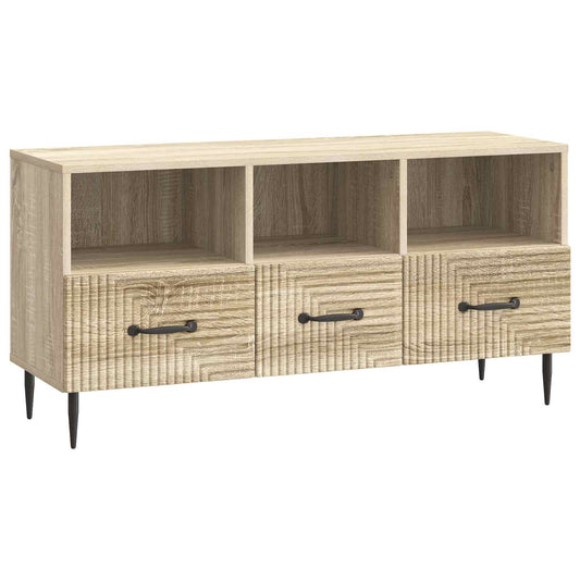 TV szekrény fiókkal Sonoma Tölgy 102 x 34,5 x 50 cm Szerelt Fa