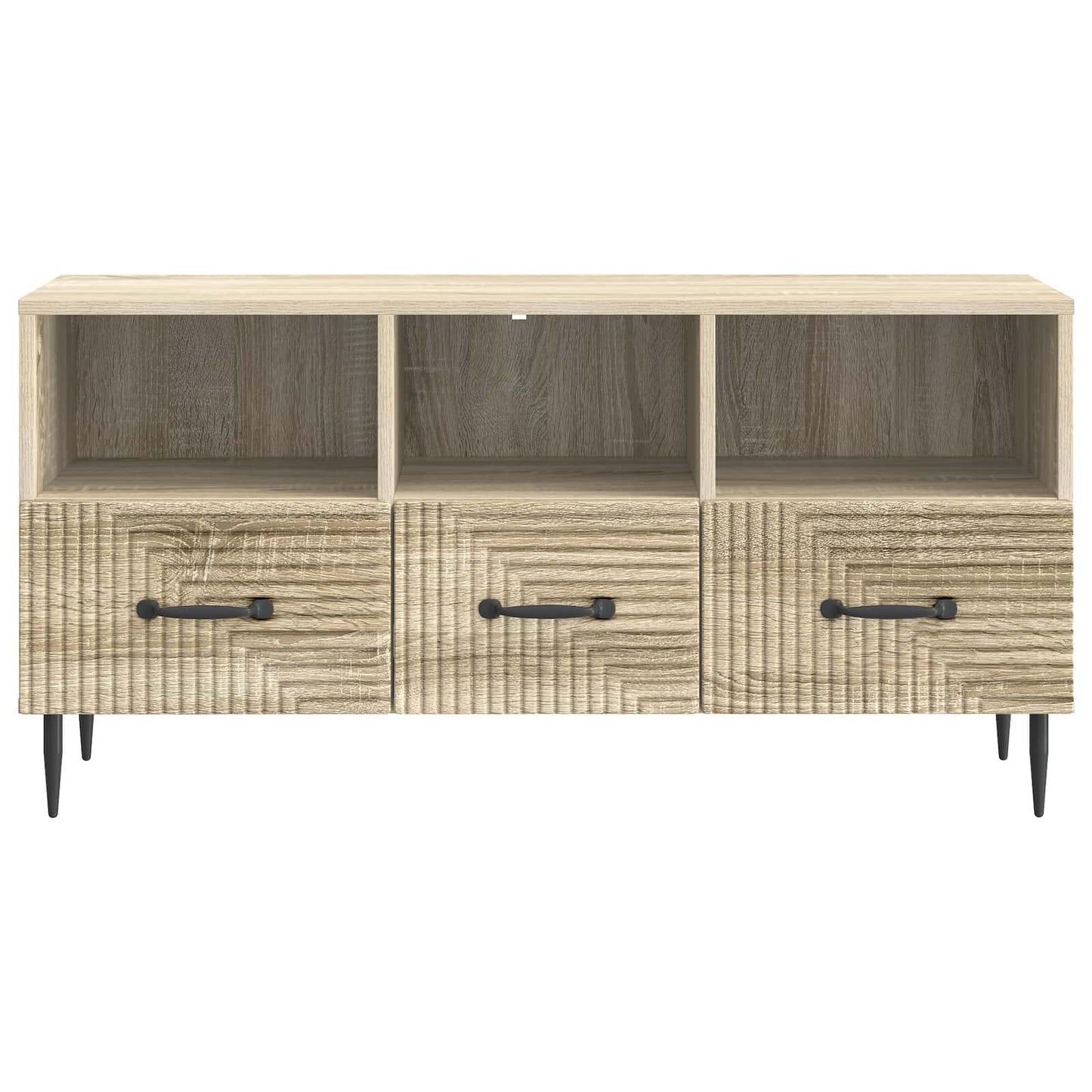 TV szekrény fiókkal Sonoma Tölgy 102 x 34,5 x 50 cm Szerelt Fa