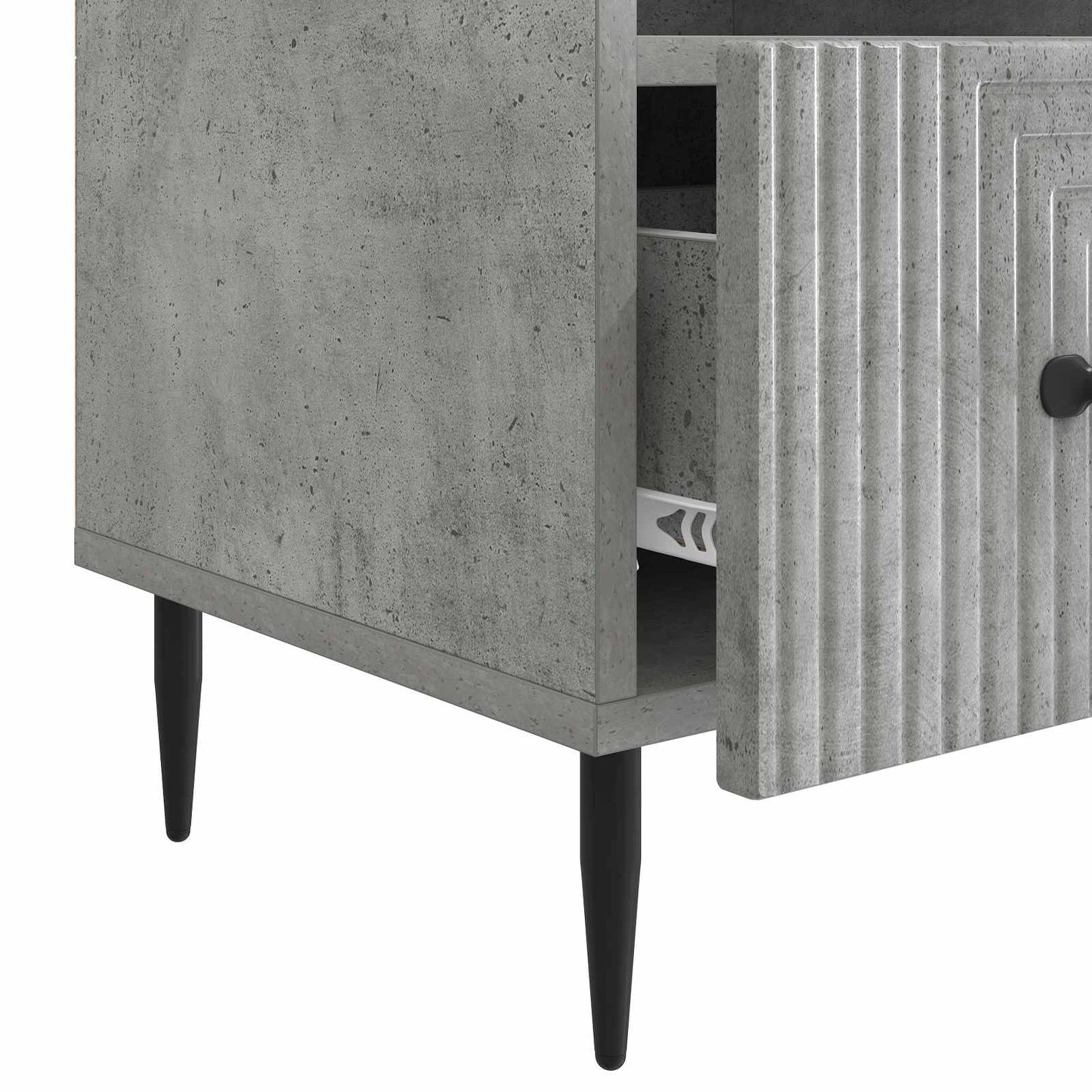TV szekrény fiókkal Betonszürke 102 x 34,5 x 50 cm Szerelt Fa