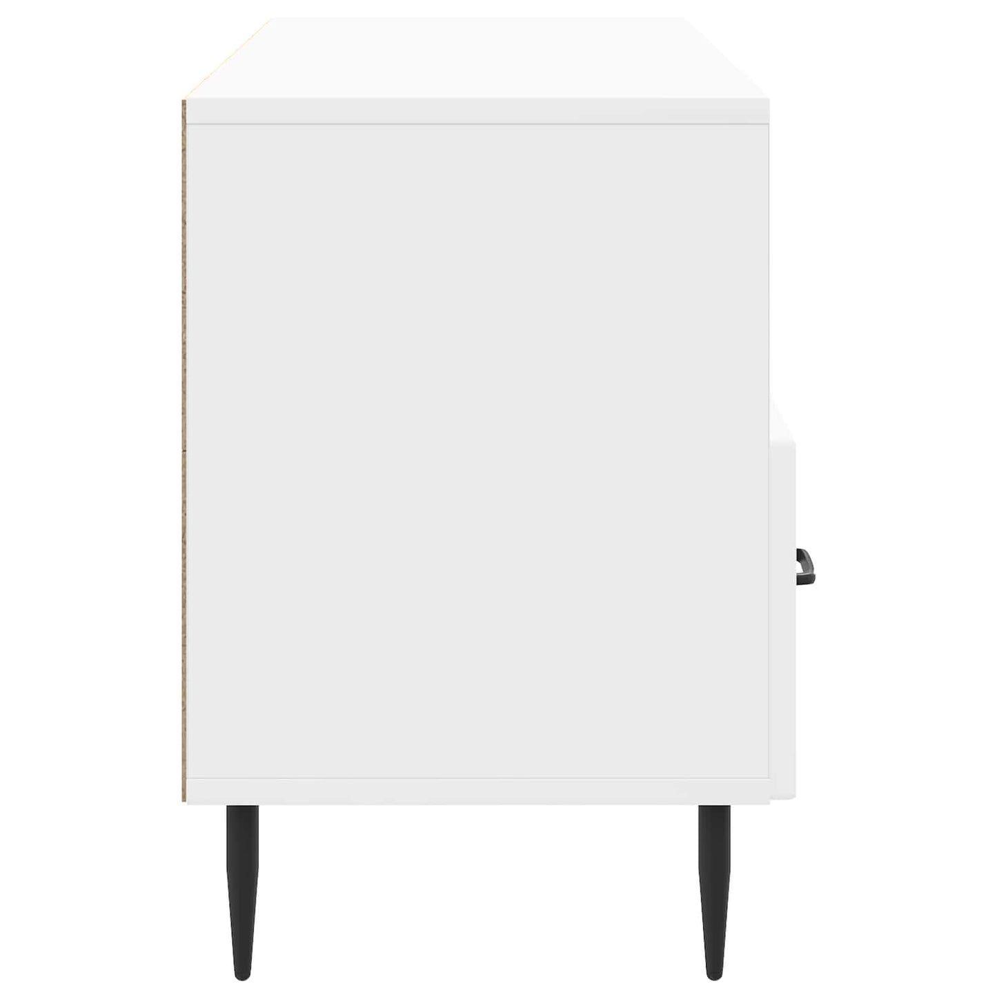 TV szekrény Magasfényű Fehér 102 x 34,5 x 50 cm Szerelt Fa