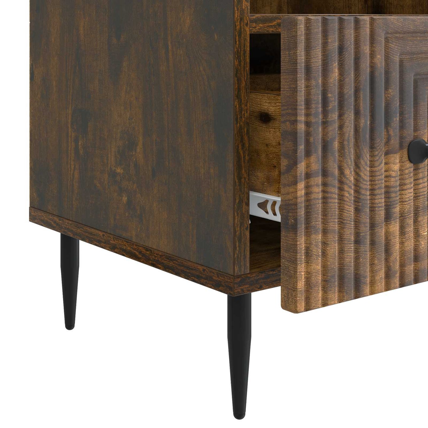 TV szekrény fiókkal Füstös Tölgy 102 x 34,5 x 50 cm Szerelt Fa