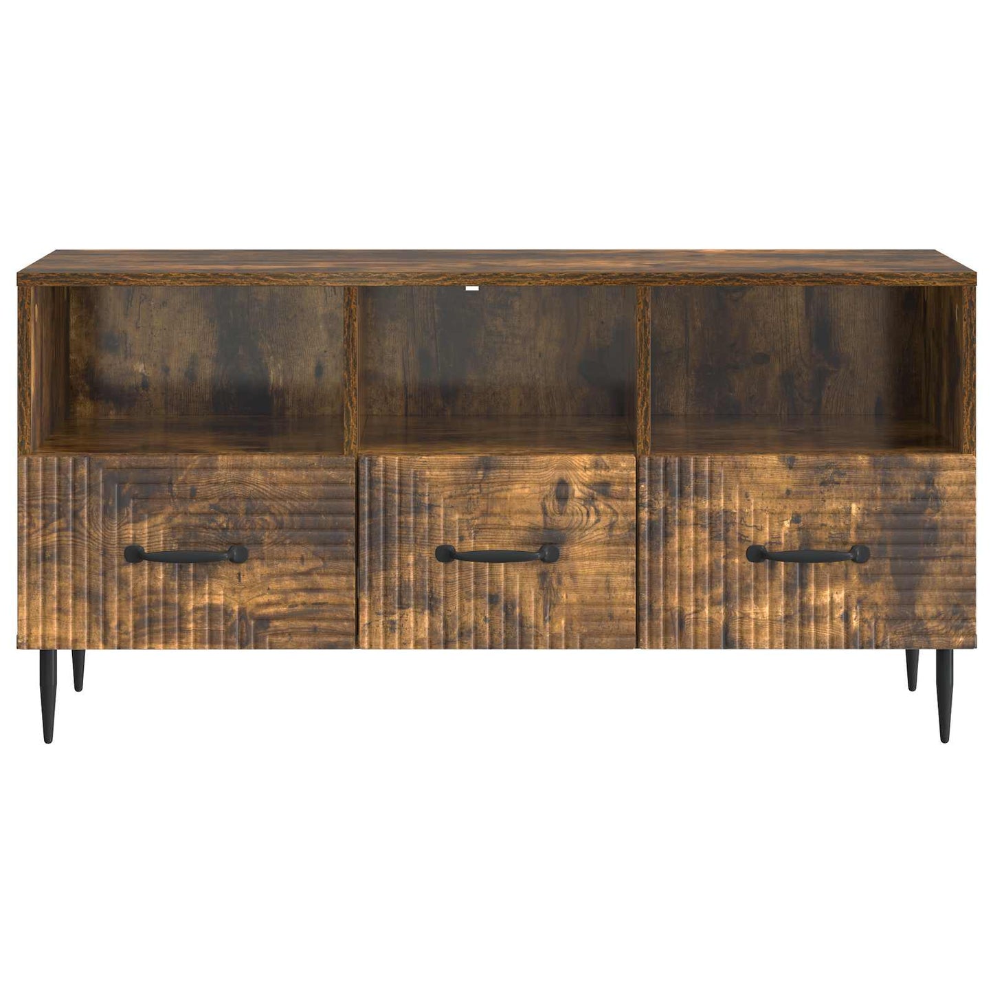 TV szekrény fiókkal Füstös Tölgy 102 x 34,5 x 50 cm Szerelt Fa