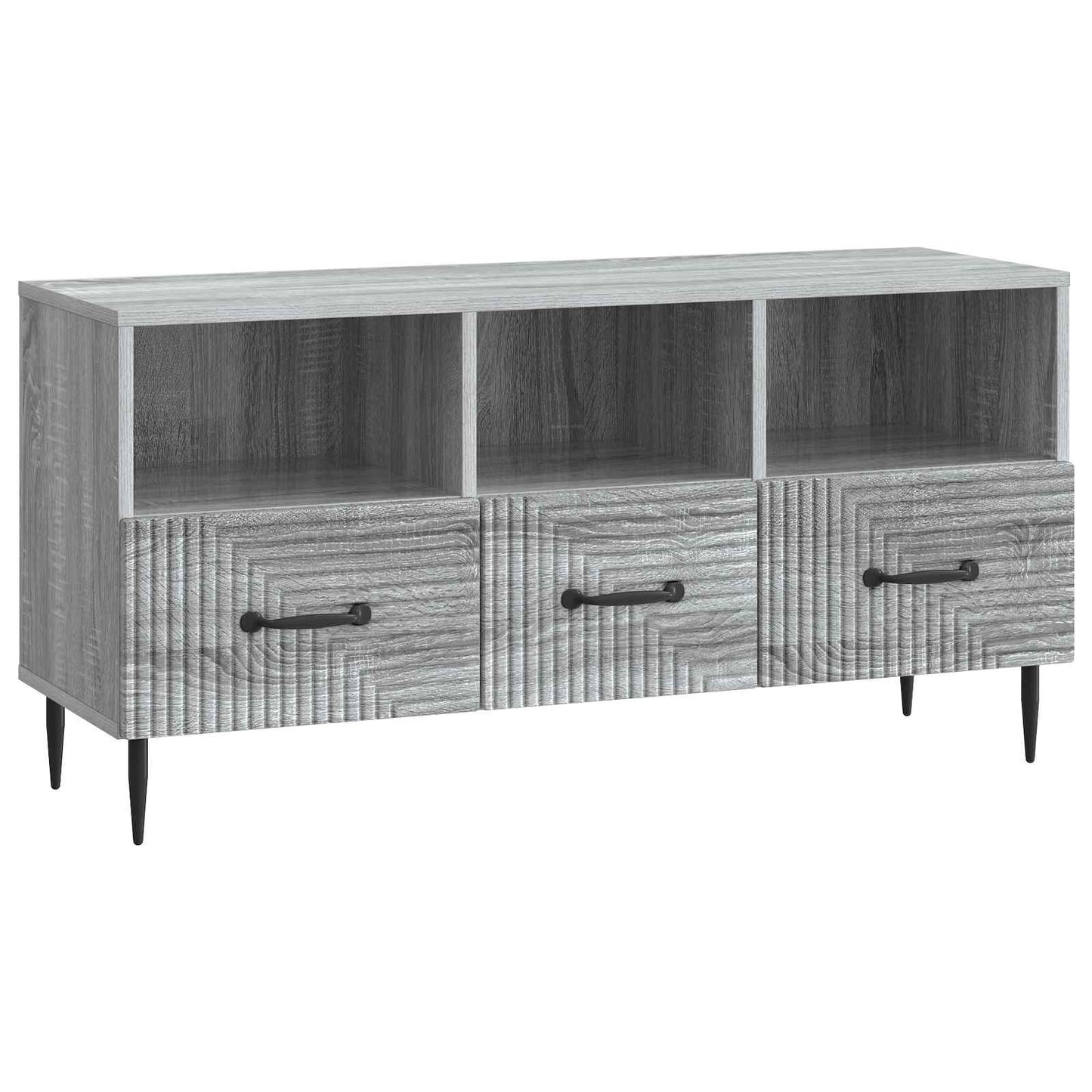TV szekrény fiókkal Szürke Sonoma 102 x 34,5 x 50 cm Szerelt Fa