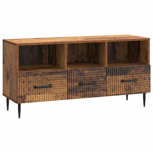 TV szekrény fiókkal Antik Fa 102 x 34,5 x 50 cm Szerelt Fa