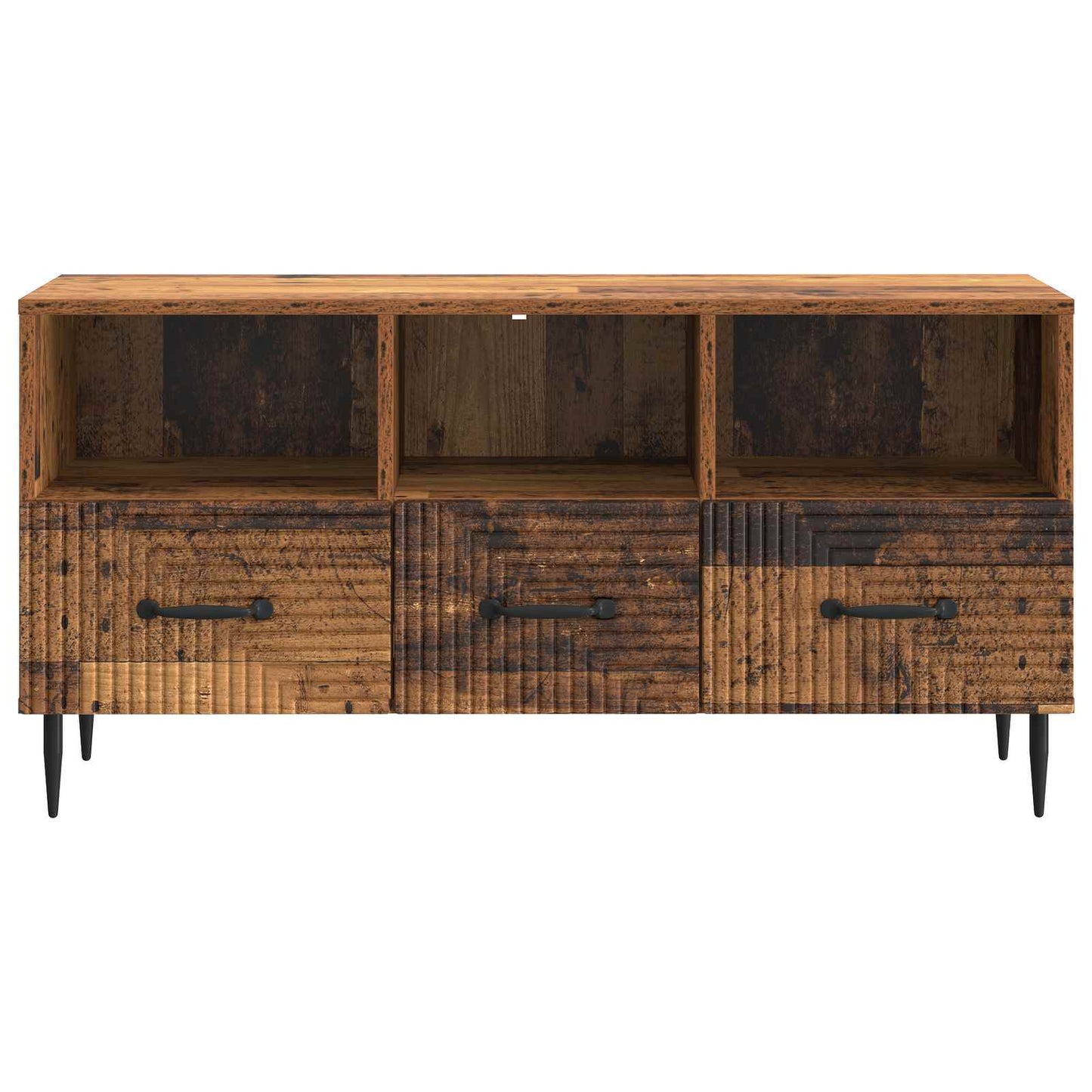 TV szekrény fiókkal Antik Fa 102 x 34,5 x 50 cm Szerelt Fa
