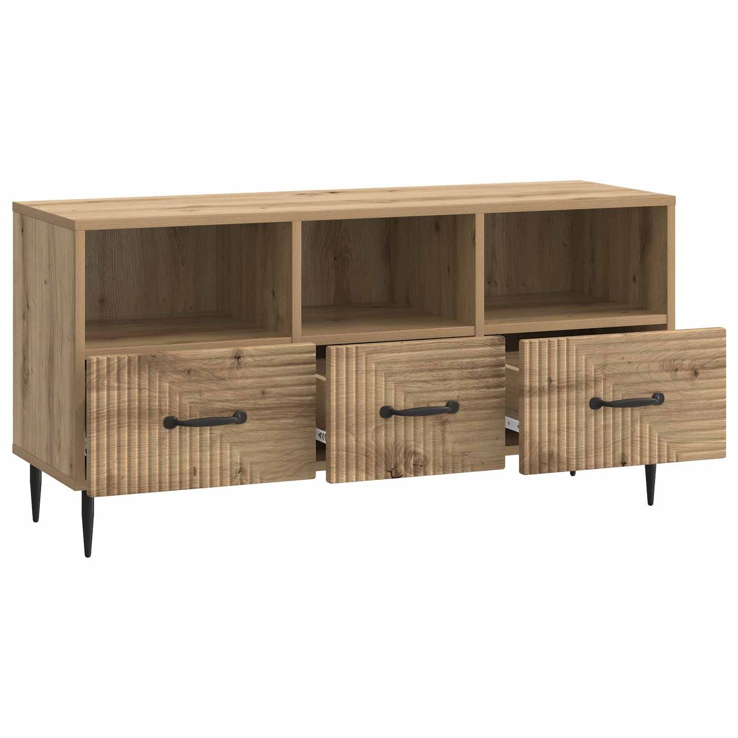 TV szekrény Kézműves Tölgy 102 x 34,5 x 50 cm Szerelt Fa