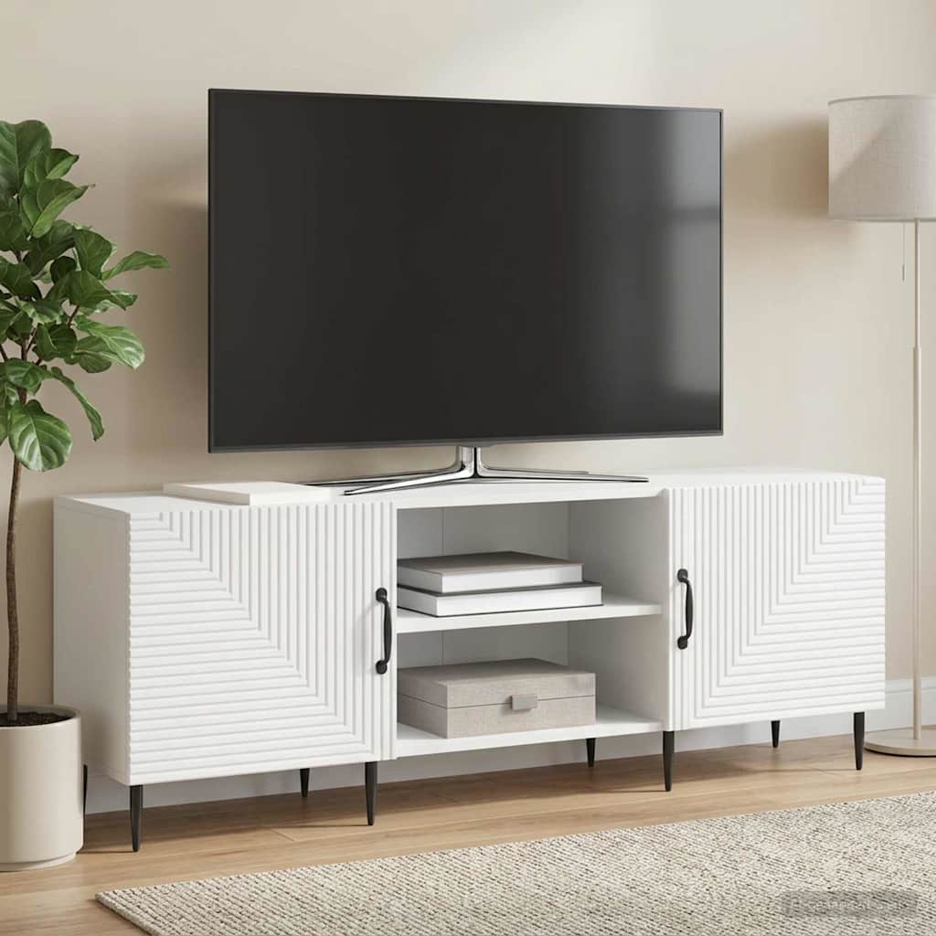 TV szekrény Fehér 150 x 31 x 50 cm Szerelt Fa