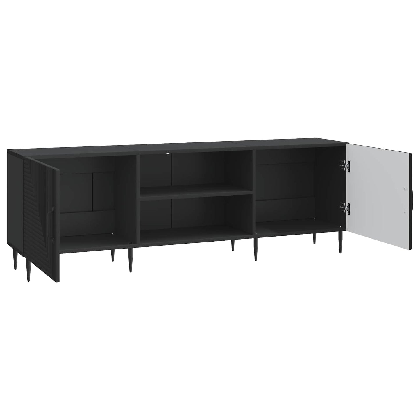 TV szekrény Fekete 150 x 31 x 50 cm Szerelt Fa
