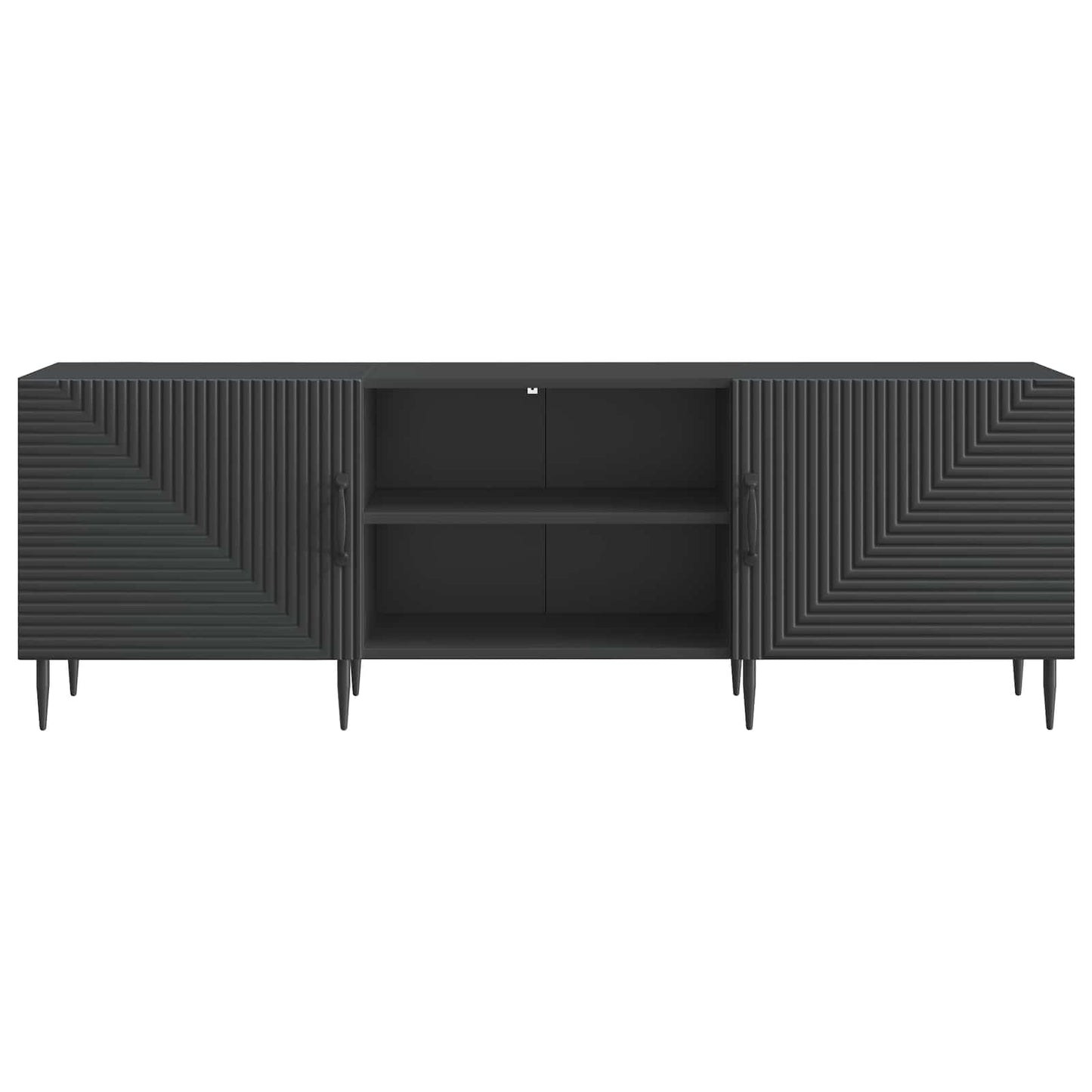 TV szekrény Fekete 150 x 31 x 50 cm Szerelt Fa