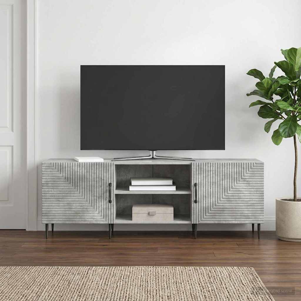 TV szekrény Betonszürke 150 x 31 x 50 cm Szerelt Fa