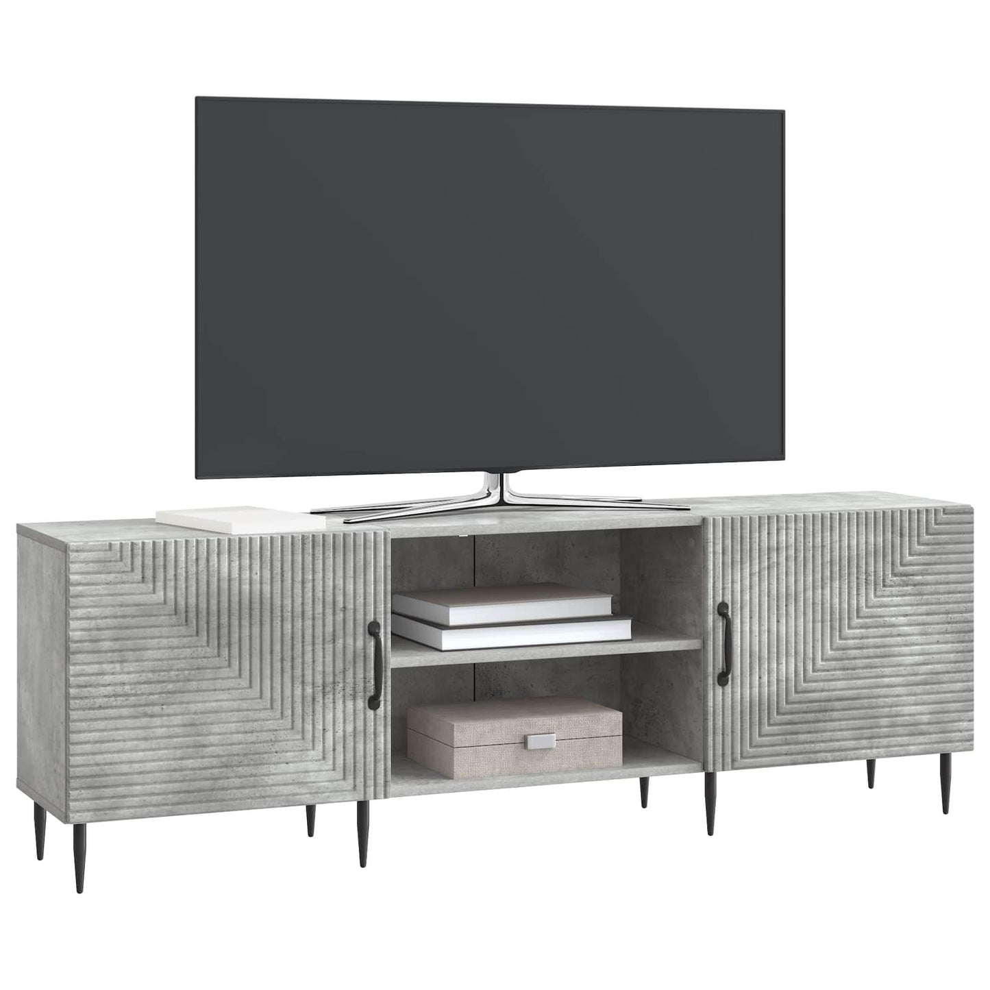 TV szekrény Betonszürke 150 x 31 x 50 cm Szerelt Fa