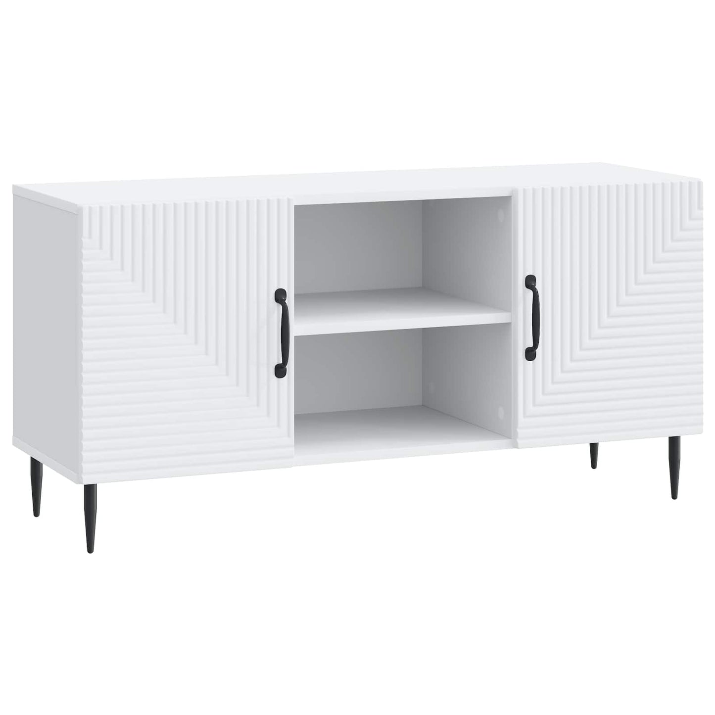 TV szekrény Fehér 102 x 34,5 x 50 cm Szerelt Fa