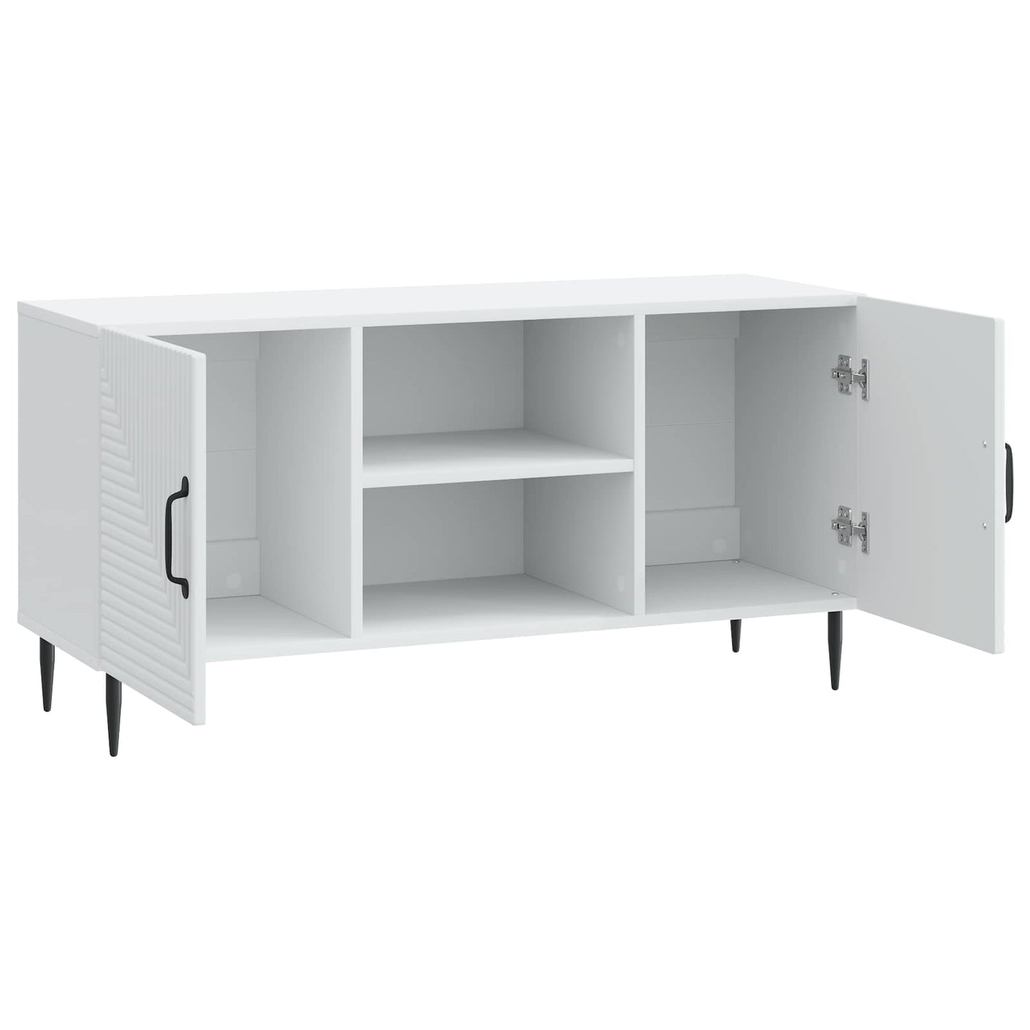 TV szekrény Fehér 102 x 34,5 x 50 cm Szerelt Fa