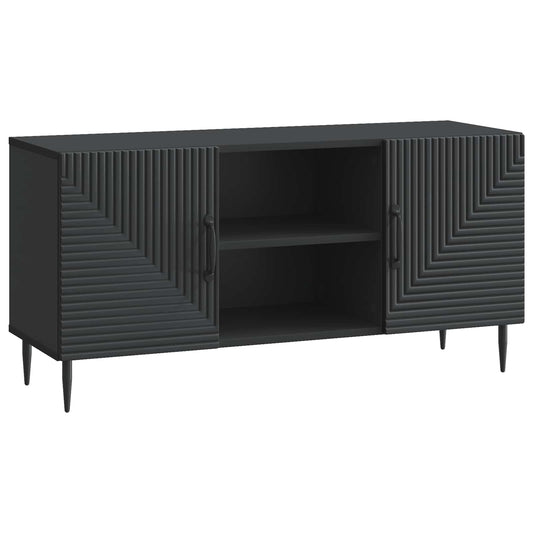 TV szekrény Fekete 102 x 34,5 x 50 cm Szerelt Fa