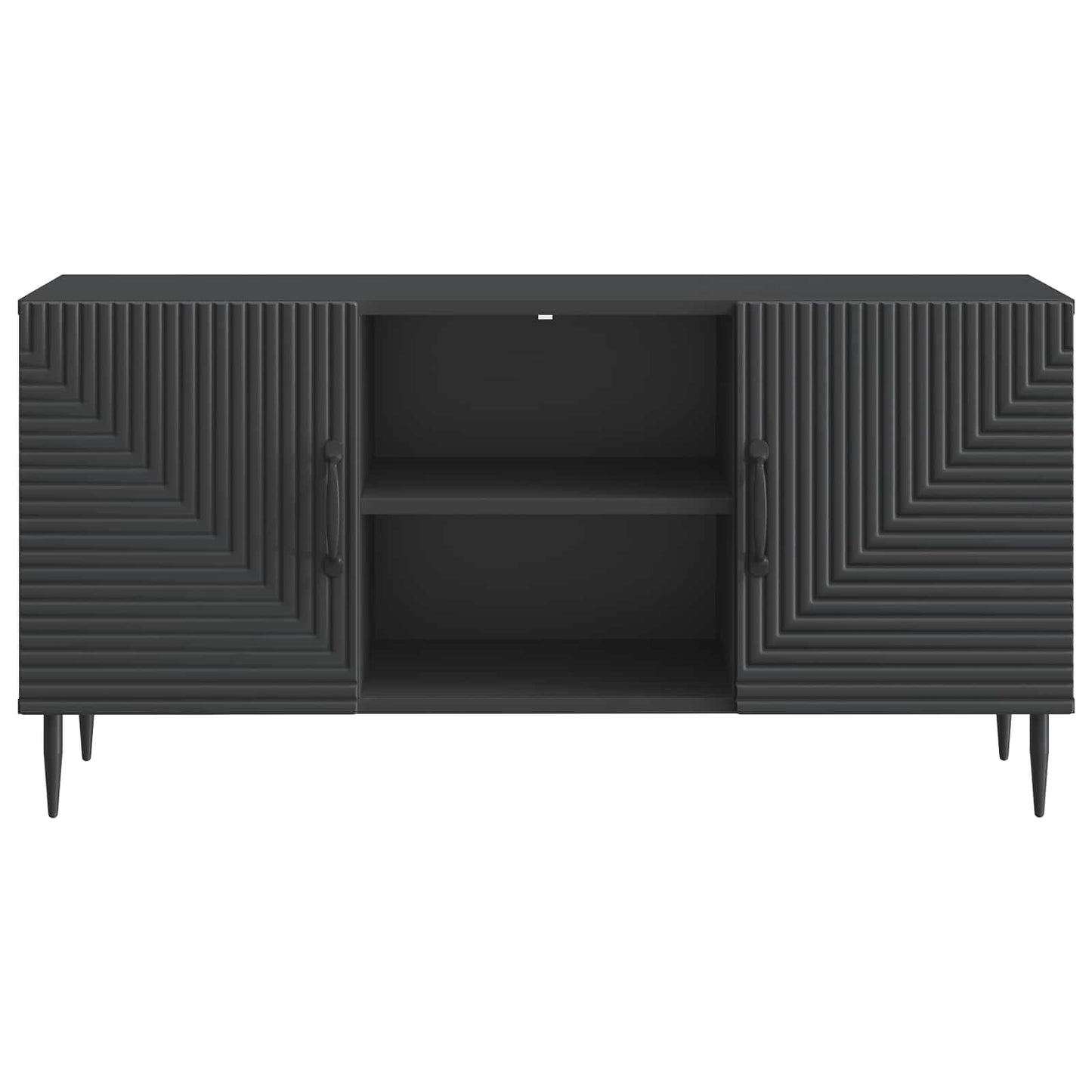 TV szekrény Fekete 102 x 34,5 x 50 cm Szerelt Fa