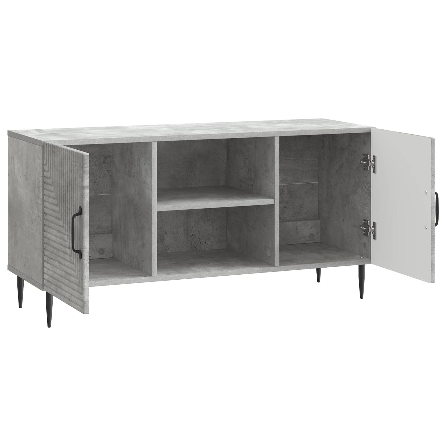 TV szekrény Betonszürke 102 x 34,5 x 50 cm Szerelt Fa