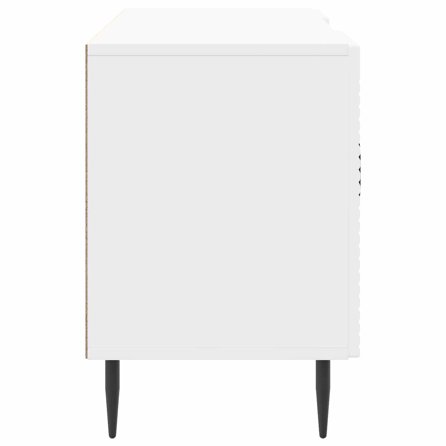TV szekrény Magasfényű Fehér 102 x 34,5 x 50 cm Szerelt Fa