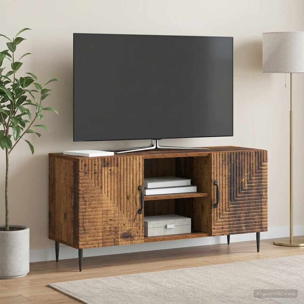 TV szekrény Antik Fa 102 x 34,5 x 50 cm Szerelt Fa