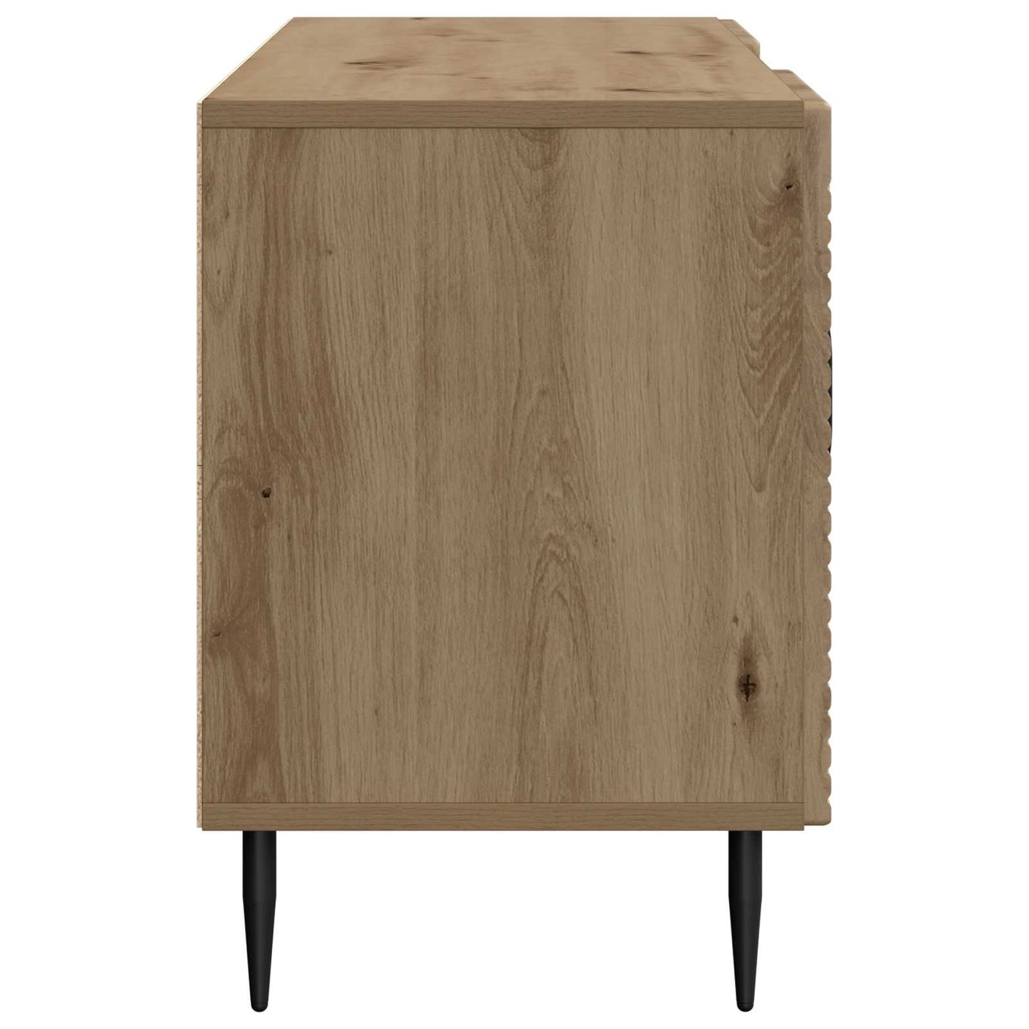 TV szekrény 102 x 34,5 x 50 cm Kézműves Tölgy Szerelt Fa