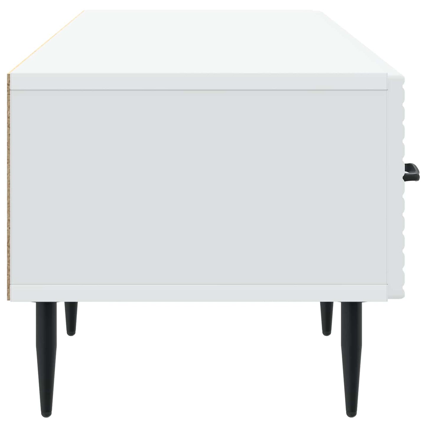 TV szekrény fiókkal Fehér 147 x 34,5 x 30 cm Szerelt Fa