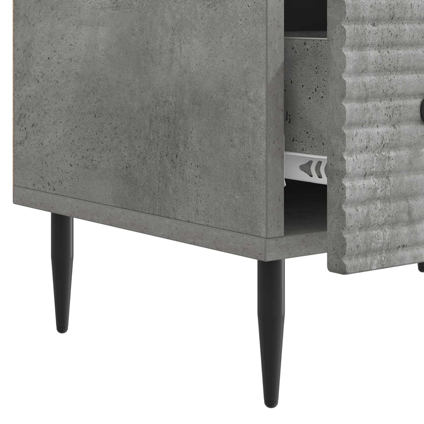 TV szekrény fiókkal Betonszürke 147 x 34,5 x 30 cm Szerelt Fa