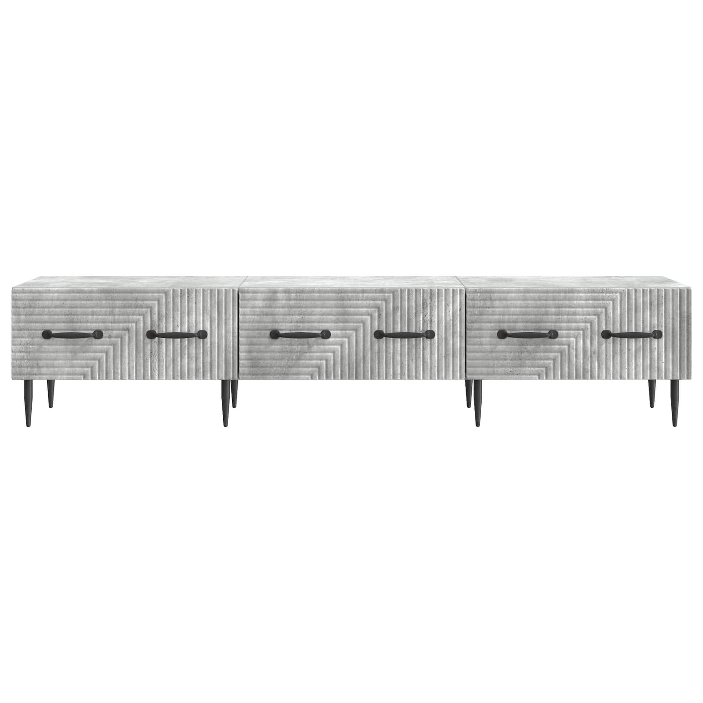 TV szekrény fiókkal Betonszürke 147 x 34,5 x 30 cm Szerelt Fa