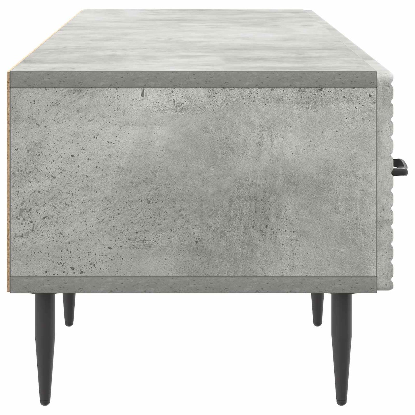 TV szekrény fiókkal Betonszürke 147 x 34,5 x 30 cm Szerelt Fa