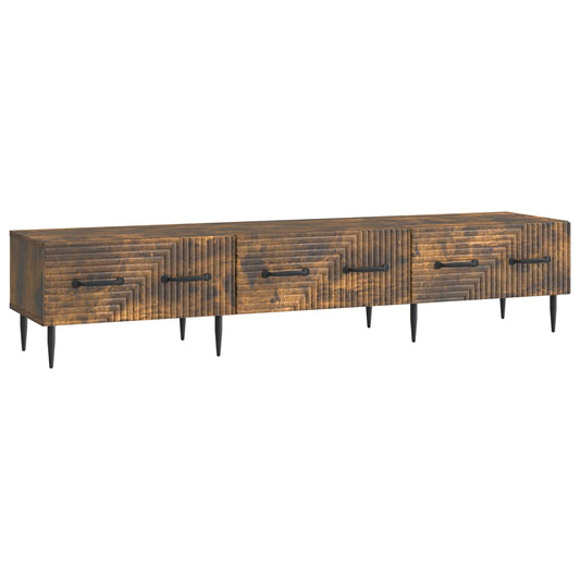 TV szekrény fiókkal Füstös Tölgy 147 x 34,5 x 30 cm Szerelt Fa