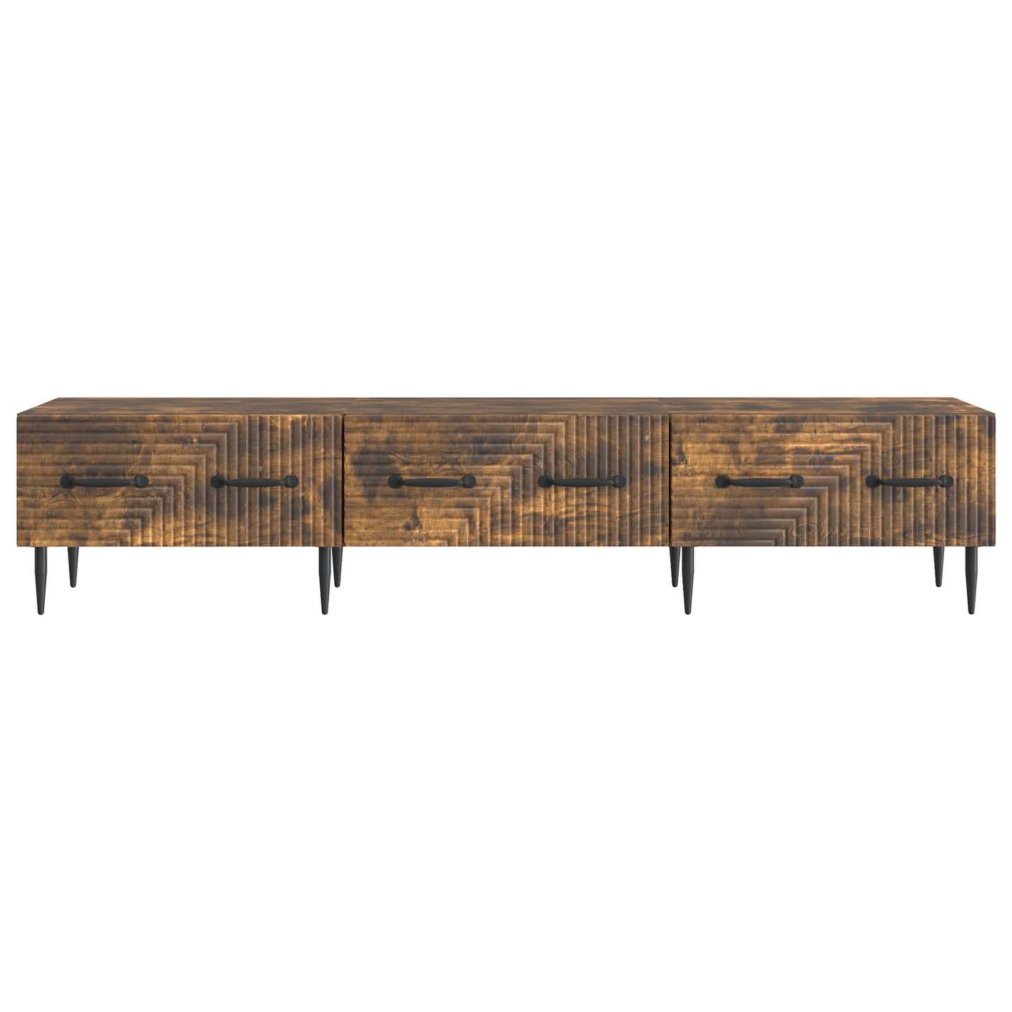TV szekrény fiókkal Füstös Tölgy 147 x 34,5 x 30 cm Szerelt Fa