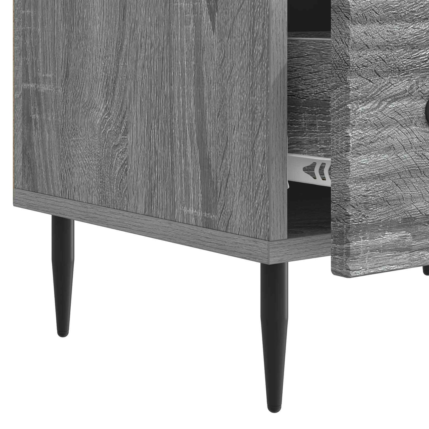 TV szekrény fiókkal Szürke Sonoma 147 x 34,5 x 30 cm Szerelt Fa