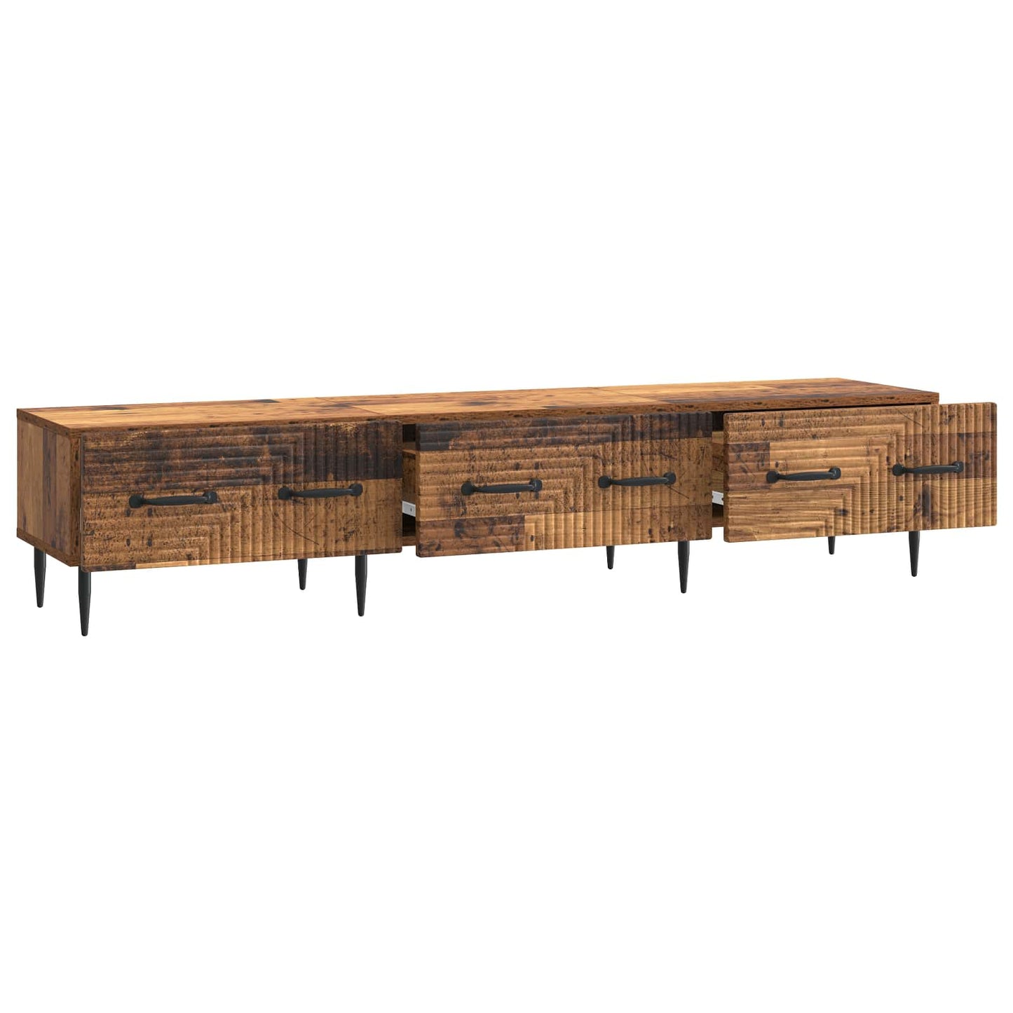 TV szekrény fiókkal Antik Fa 147 x 34,5 x 30 cm Szerelt Fa