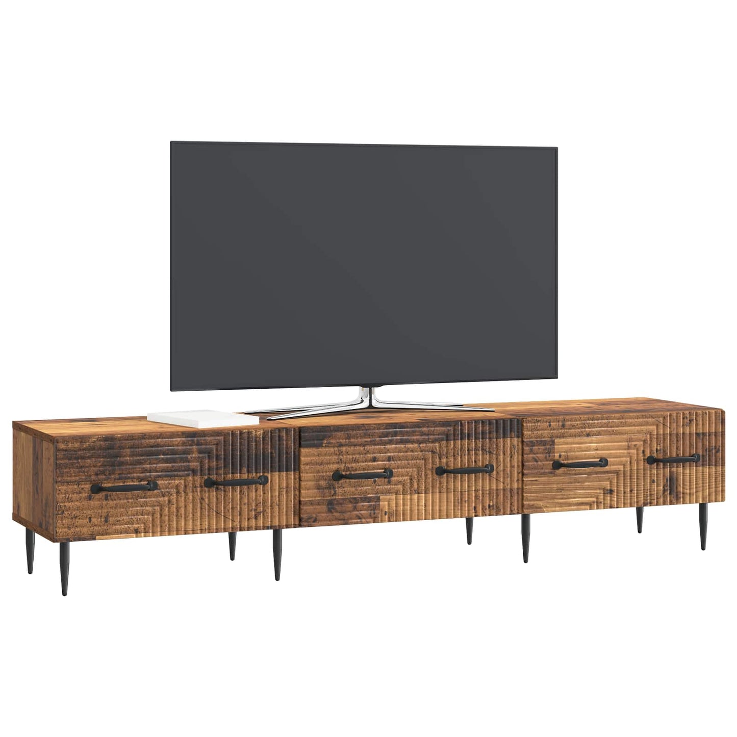 TV szekrény fiókkal Antik Fa 147 x 34,5 x 30 cm Szerelt Fa