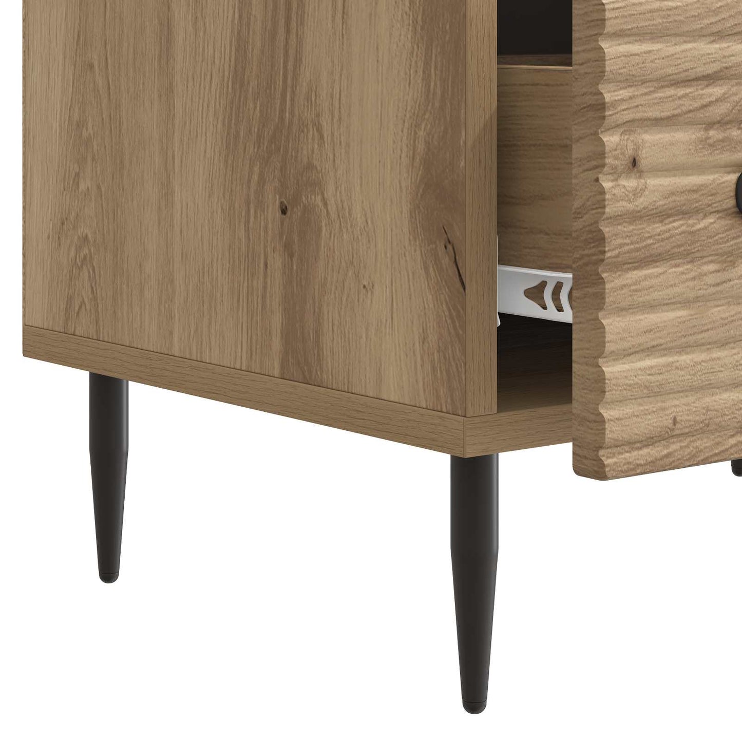 TV szekrény 147 x 34,5 x 30 cm Kézműves Tölgy Szerelt Fa