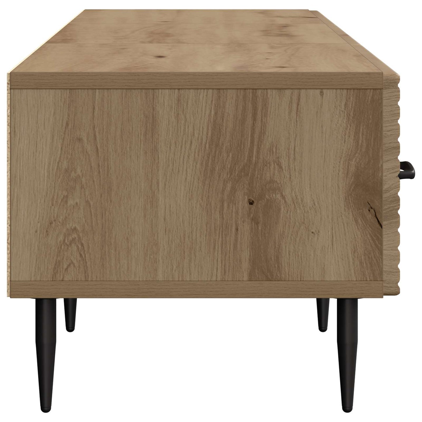 TV szekrény 147 x 34,5 x 30 cm Kézműves Tölgy Szerelt Fa