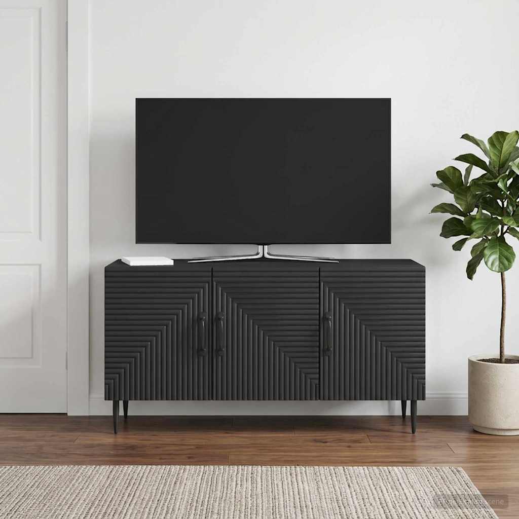 TV szekrény Fekete 99 x 34,5 x 50 cm Szerelt Fa