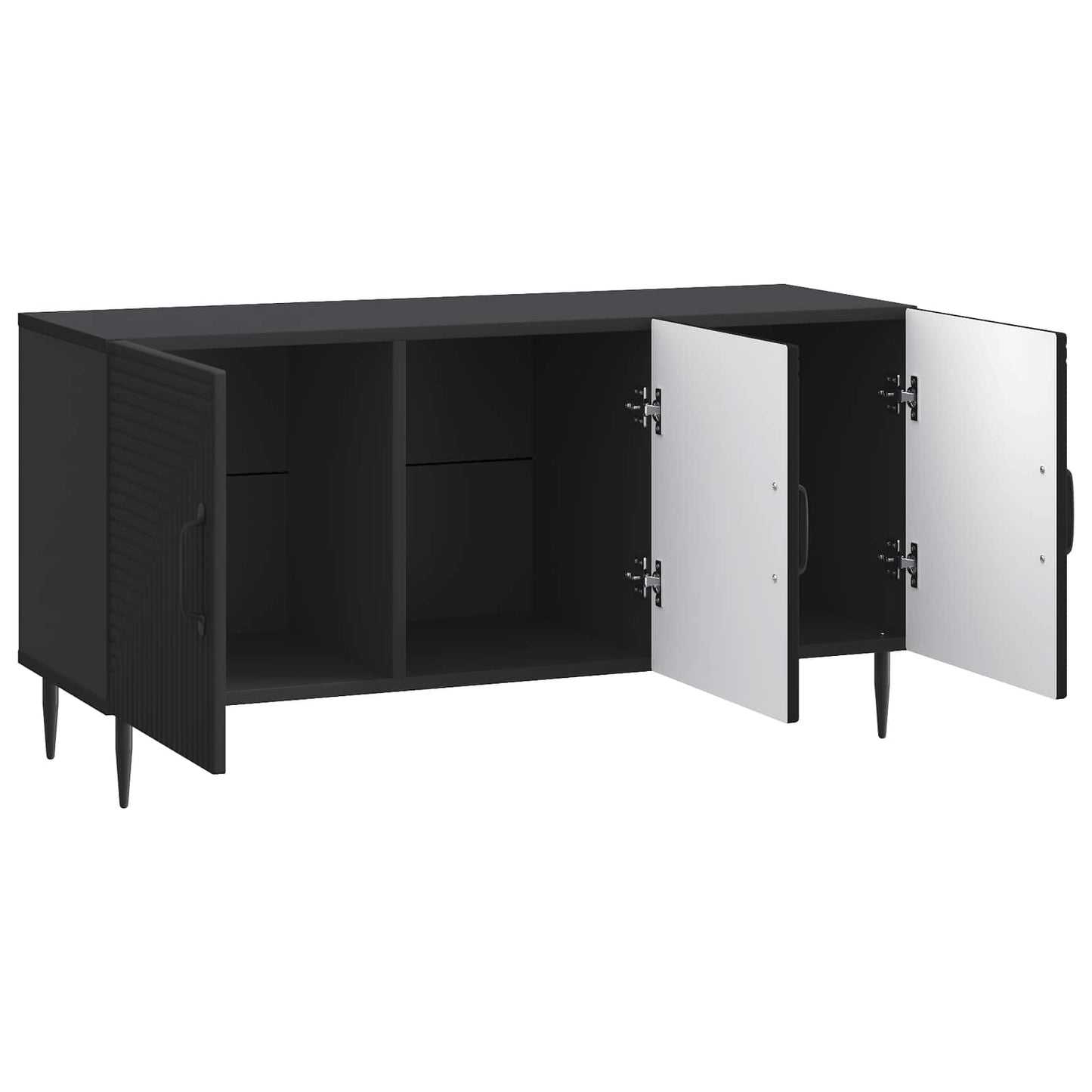 TV szekrény Fekete 99 x 34,5 x 50 cm Szerelt Fa