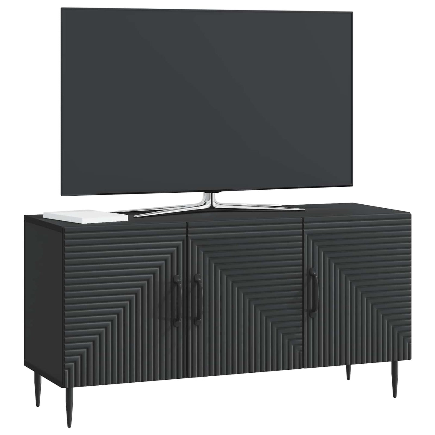 TV szekrény Fekete 99 x 34,5 x 50 cm Szerelt Fa