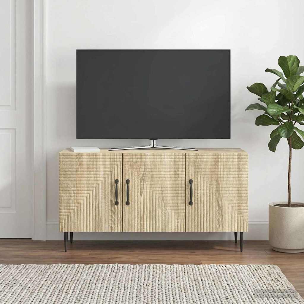 TV szekrény Sonoma Tölgy 99 x 34,5 x 50 cm Szerelt Fa