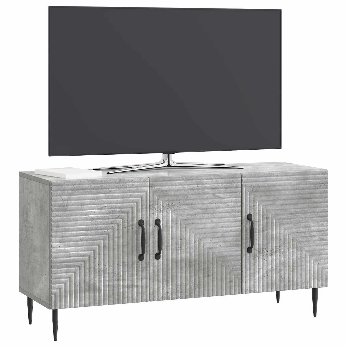 TV szekrény Betonszürke 99 x 34,5 x 50 cm Szerelt Fa