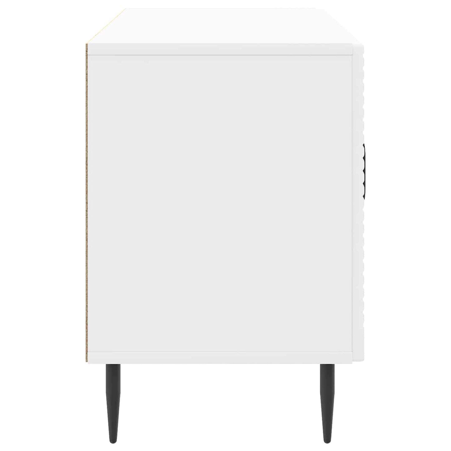 TV szekrény Magasfényű Fehér 99 x 34,5 x 50 cm Szerelt Fa