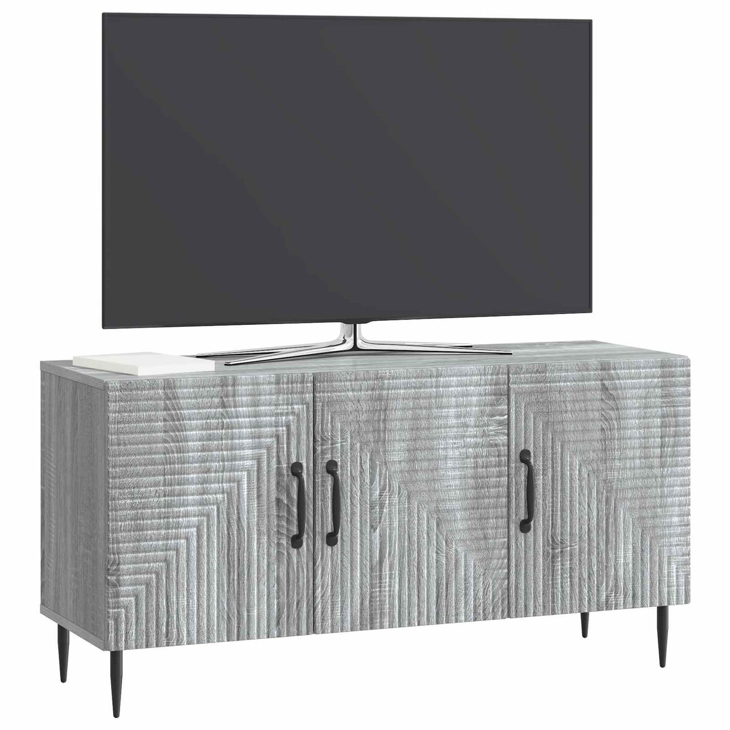 TV szekrény Szürke Sonoma 99 x 34,5 x 50 cm Szerelt Fa