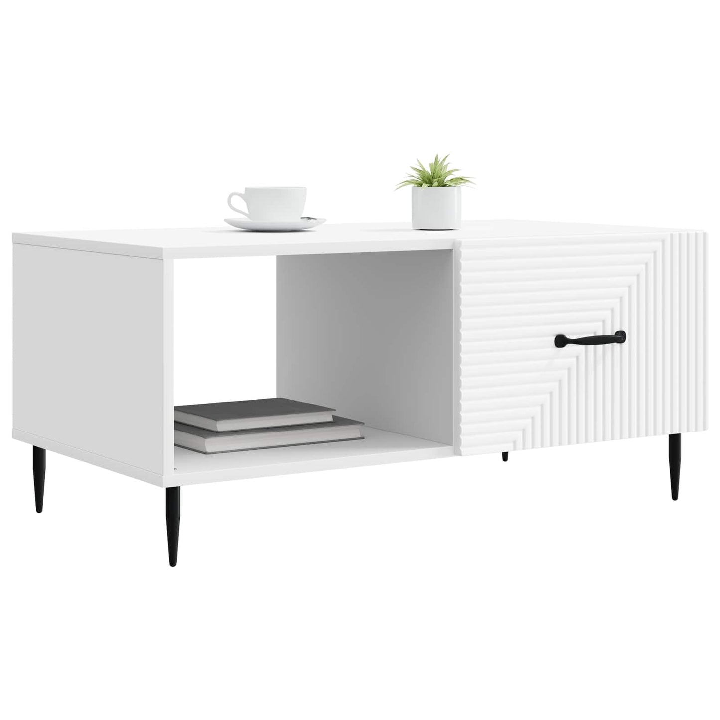 Dohányzóasztal Fehér 90 x 50 x 40 cm Szerelt Fa