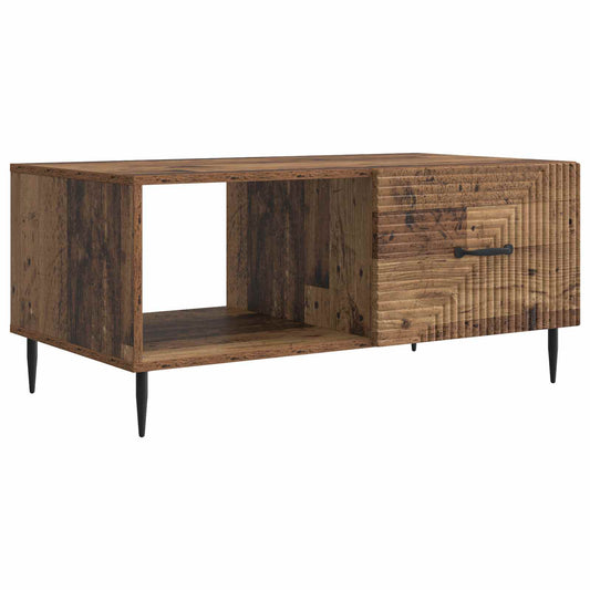 Dohányzóasztal Antik Fa 90 x 50 x 40 cm Szerelt Fa