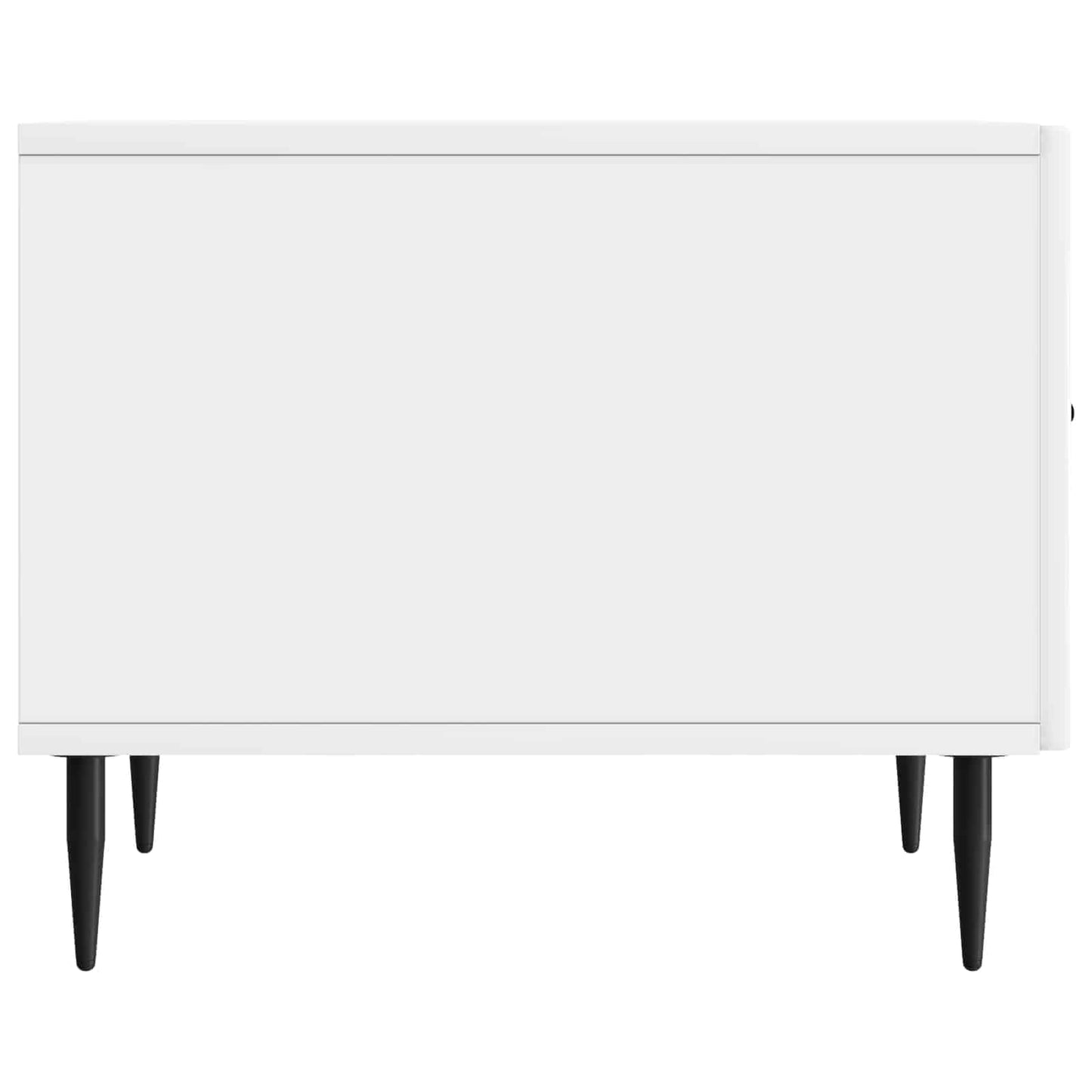 Dohányzóasztal Magasfényű Fehér 49 x 50 x 40 cm Szerelt Fa