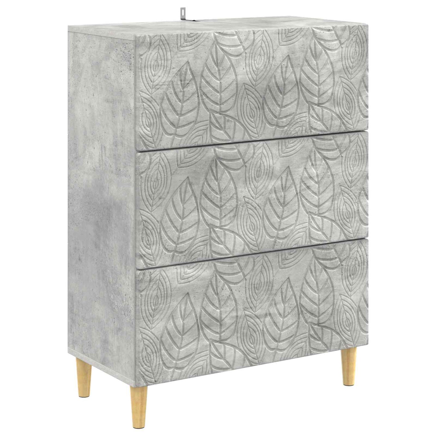 Fiókos szekrény Betonszürke 66 x 34,5 x 90 cm Szerelt Fa