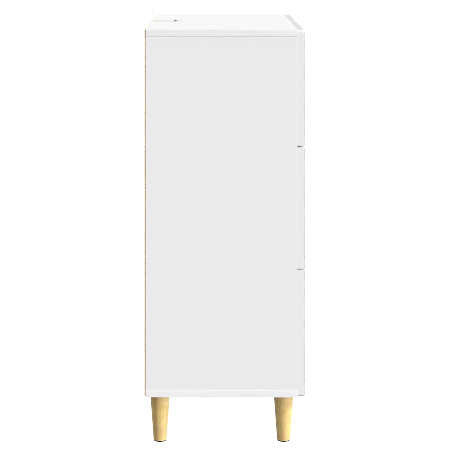 Fiókos szekrény Magasfényű Fehér 33 x 34,5 x 90 cm Szerelt Fa