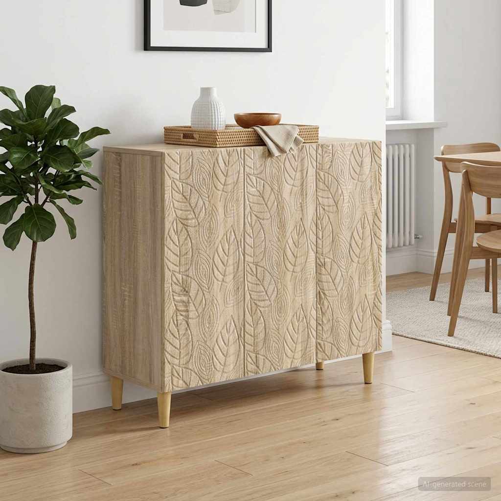 Széf Sonoma Tölgy 89 x 34,5 x 80 cm Szerelt Fa