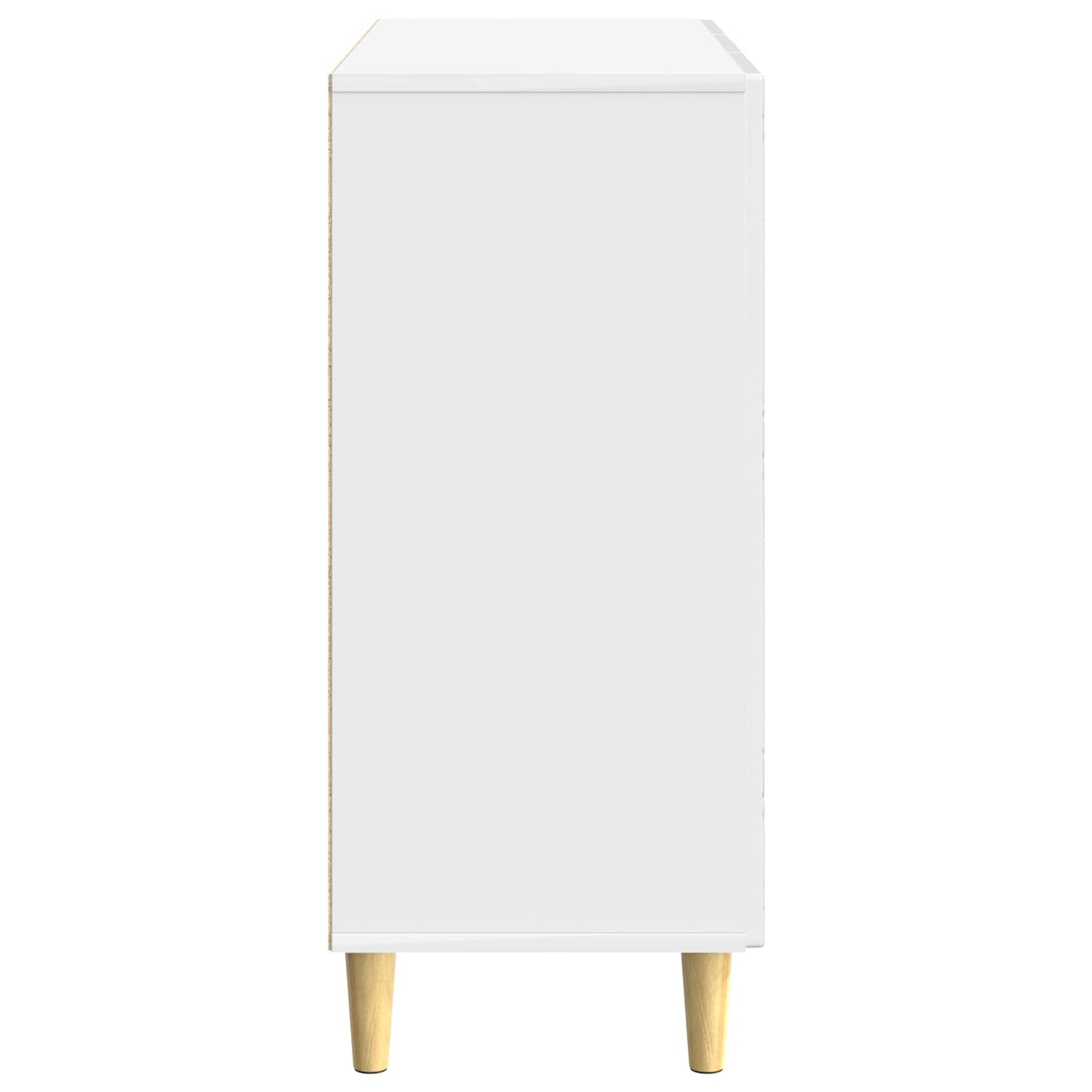 Széf Magasfényű Fehér 89 x 34,5 x 80 cm Szerelt Fa