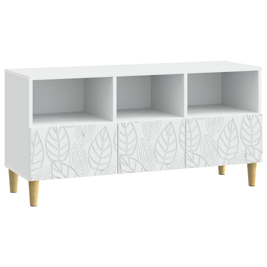 TV szekrény 102 x 34,5 x 50 cm Fehér Szerelt Fa