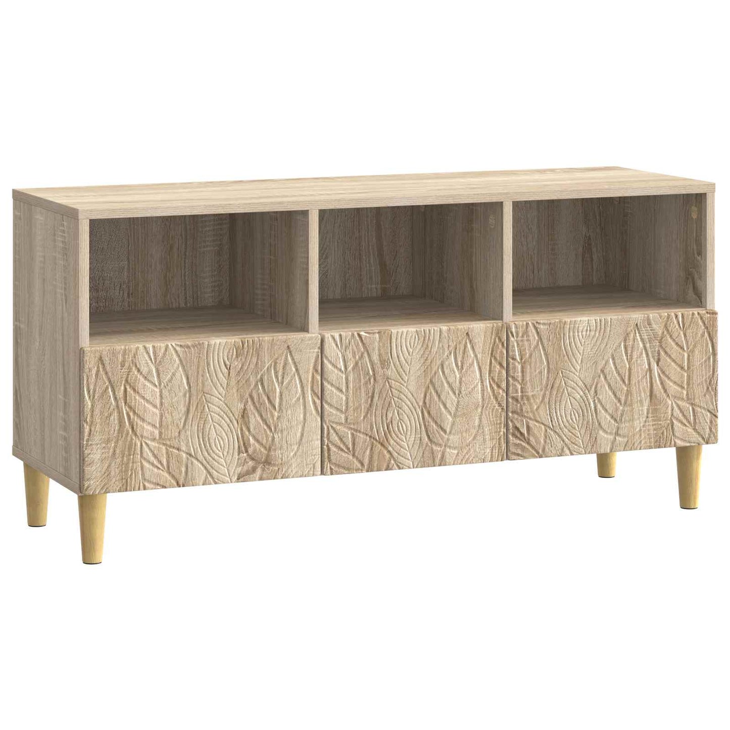TV szekrény 102 x 34,5 x 50 cm Sonoma Tölgy Szerelt Fa